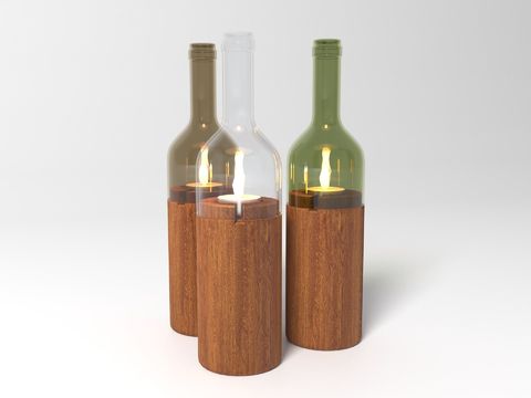 Modern Beer Candlestick Lamp Free