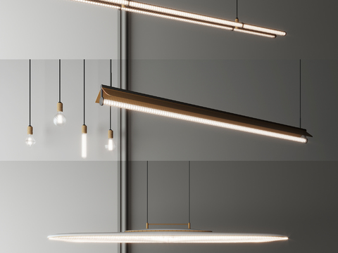 Modern office lamp tube chandelier