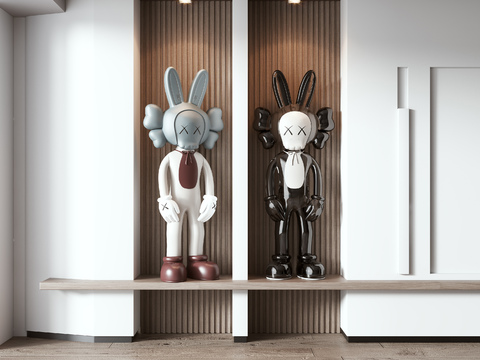 modern kaws doll ornaments