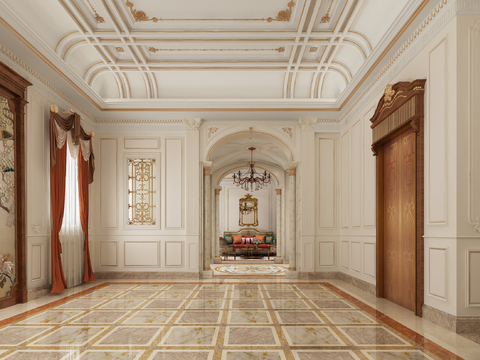 European-style Villa Hallway