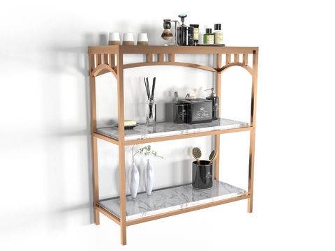 Modern solid wood storage rack free