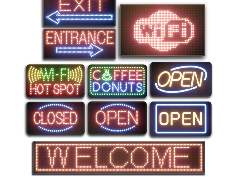 Modern neon sign