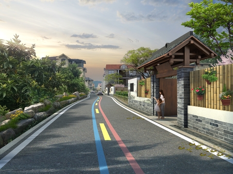 new rural construction rainbow road psd