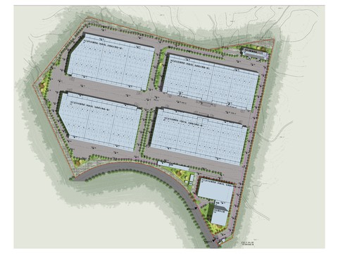 modern architecture landscape plan psd