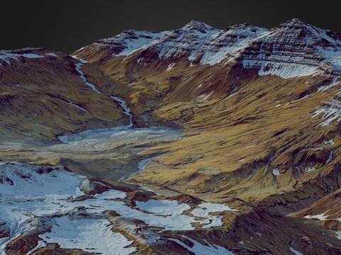 Modern Frozen Mountains