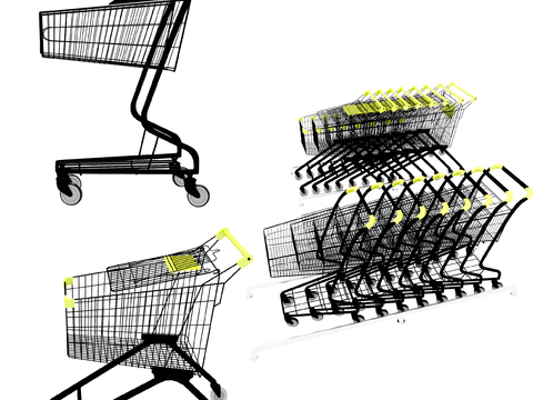 Modern supermarket shopping cart