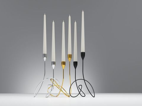 Modern minimalist stainless steel art candle holder free