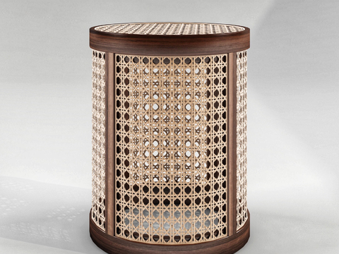 American rattan small round