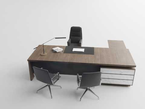 modern office desk and chair free