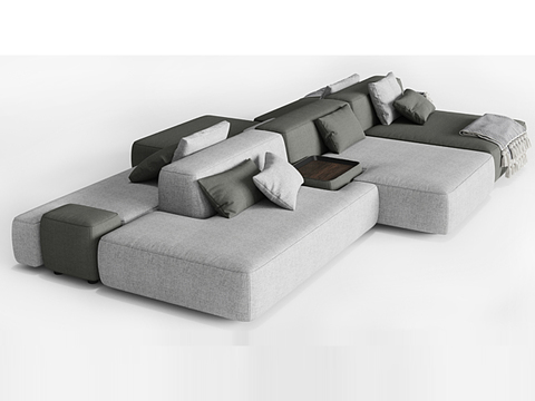 Modern minimalist creative multi-person office sofa for free