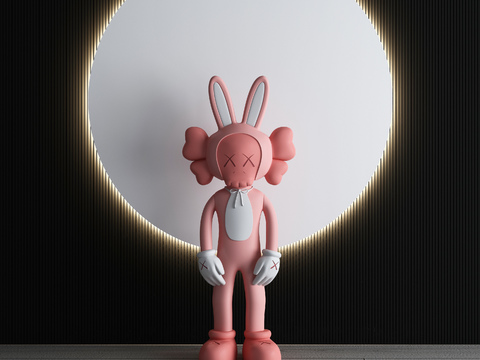 Modern Kaws Doll Sculpture