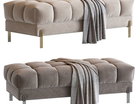 Modern Fabric Sofa Stool Foot