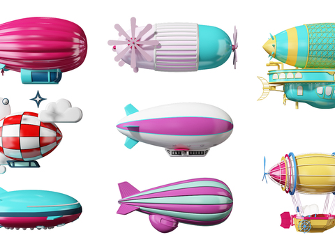 Modern Airship Hot Air Balloon Toy