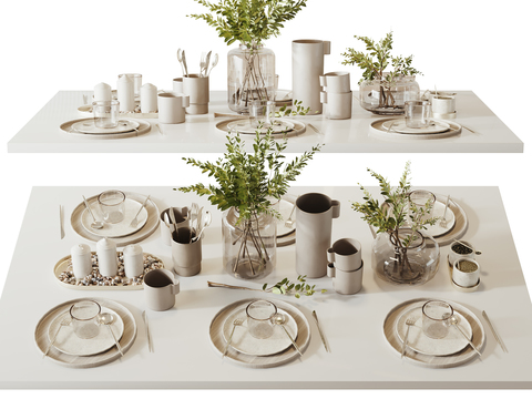 dishes western tableware