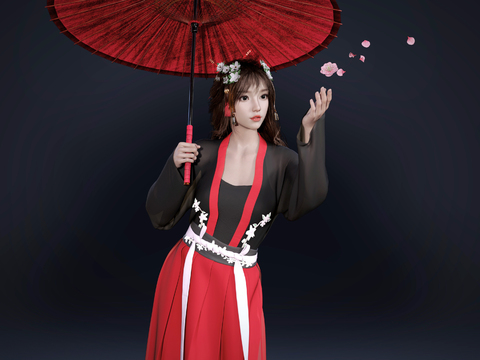 Modern Hanfu Girl Characters