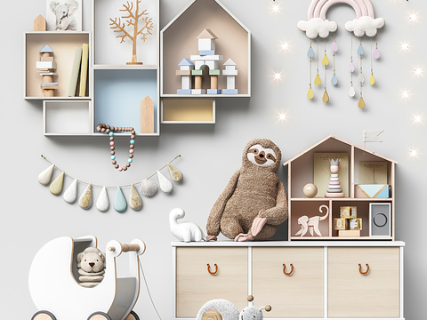 Nordic children's toys kids Cabinet