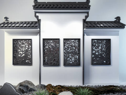 New Chinese-style Wall Building Components