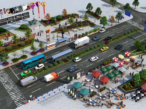 Hyundai Motor Characters Road Facilities