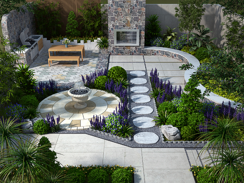 Modern Courtyard Garden