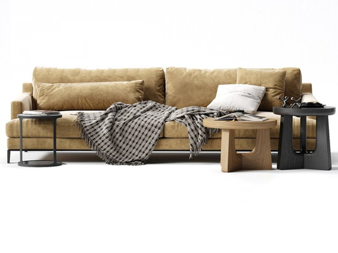 Nordic minimalist creative multiplayer sofa combination for free