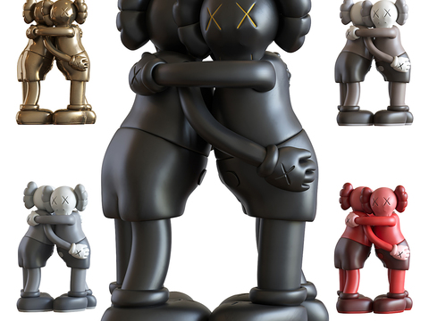 kaws sculpture trendy ornaments