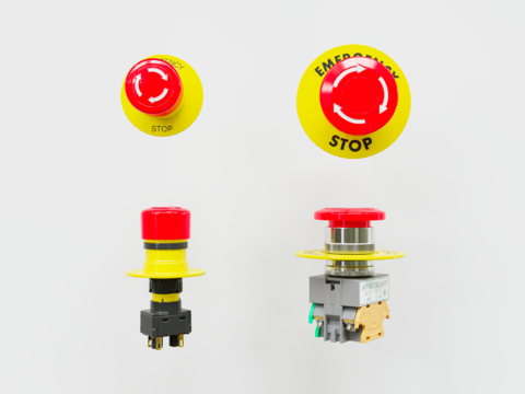 Modern fire emergency stop button switch