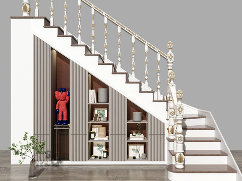 Simple European Affordable Luxury Style Corner Stairs