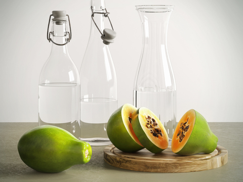 Modern fruit water bottle