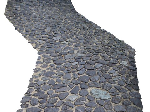 paving stone cobblestone road psd