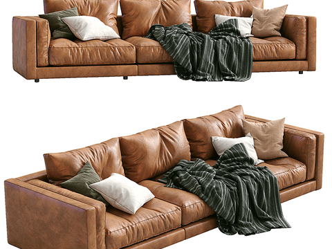 FLEXFORM leather multiplayer sofa