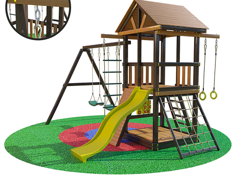 Modern swing children's slide