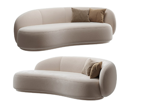 MISSANA modern white multiplayer sofa