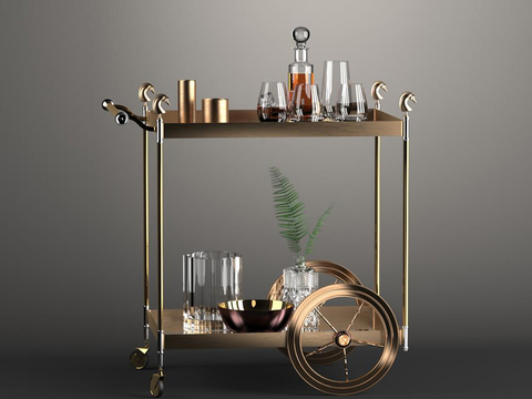 Modern wine cart