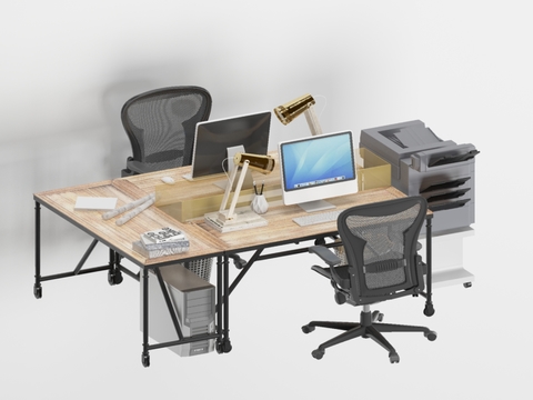 Modern card office desk and chair free