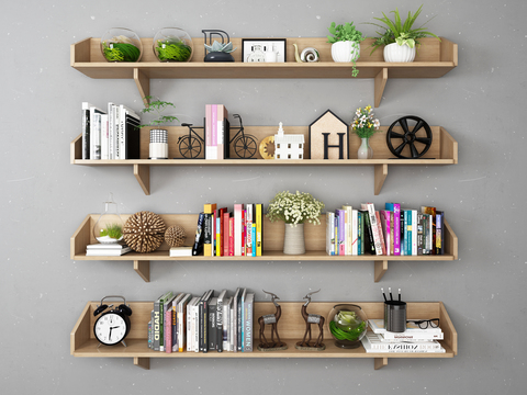 Modern Book Decorative Ornament Combination