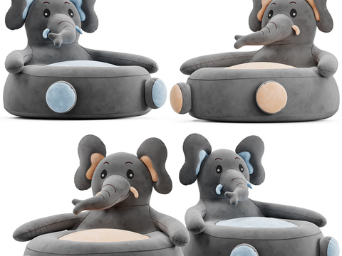 Modern child elephant seat