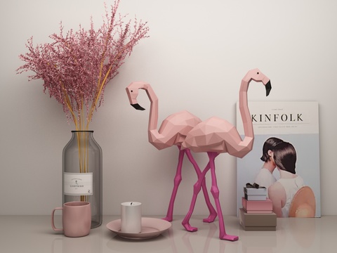 Nordic Flamingo Ornaments