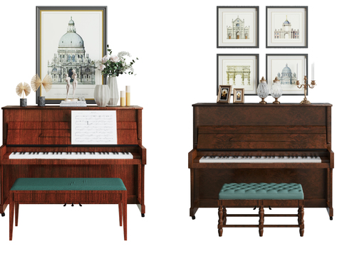 American Solid Wood Piano