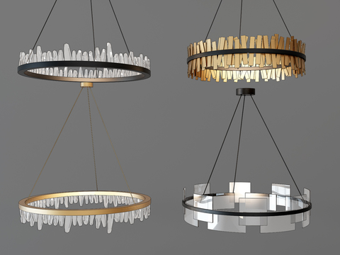 Modern Luxury Metal Chandelier Combo Free