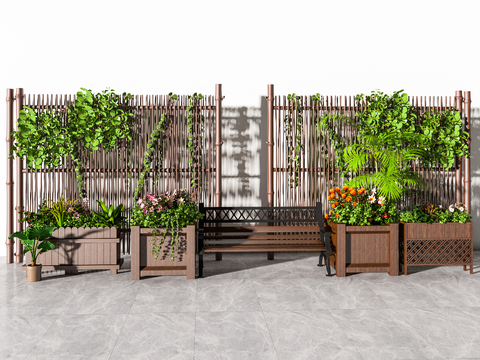 Outdoor Flower Box Vine Man Flower Rack