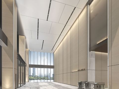 Modern Office Building Lobby