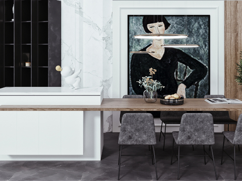Nordic Log Dining Table and Chair Nakajima Table