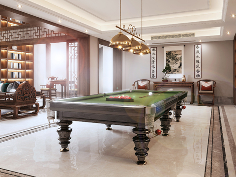 New Chinese Billiards Room Entertainment Room