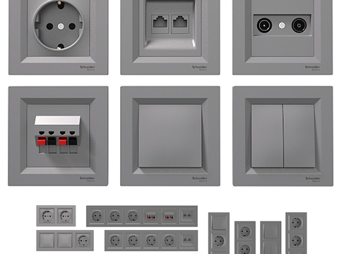 Modern switch network cable socket panel