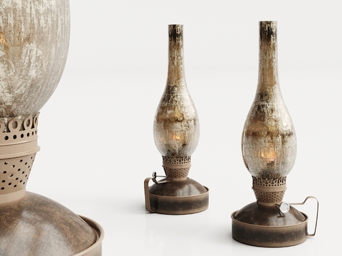 Industrial wind kerosene lamp