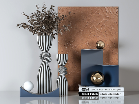 Nordic Abstract Vase Book Ornaments