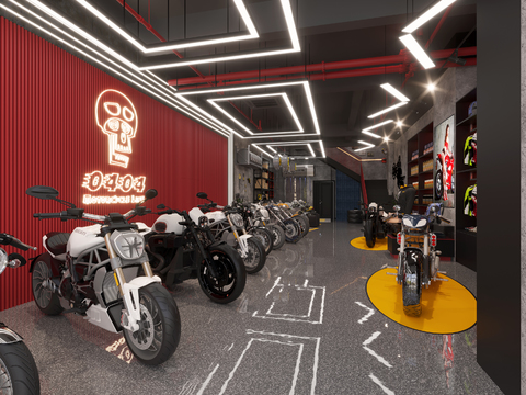 Industrial Motorcycle Auto Repair Shop