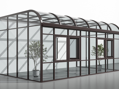 Modern greenhouse flower house sun room