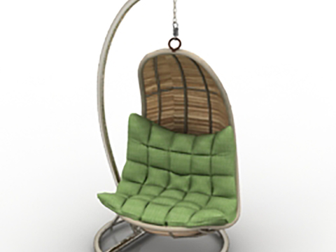 Nordic Simple Stainless Steel Rattan Fabric Hanging Chair Free