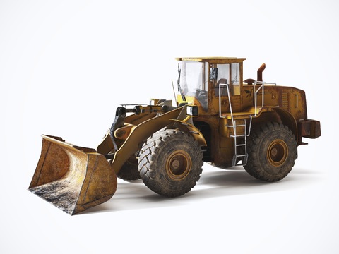 Modern bulldozer engineering vehicle